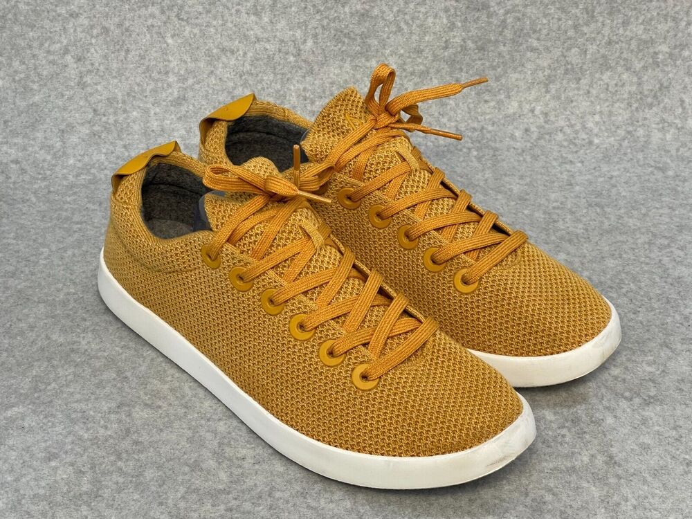 Allbirds Tree Pipers Sneakers Lux Honey Blizzard Sole Mustard Size 13 EUC!